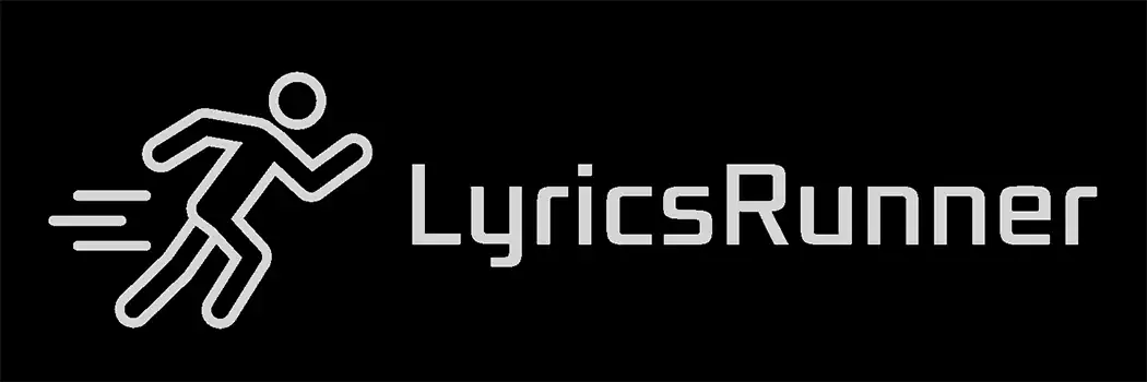 LyricsRunner animated wordmark — runner figure with the LyricsRunner brand name